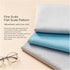 Microfiber Glass Cleaning Cloth - Ultra Soft & Scratch Free, Ideal for Eyeglasses, Sunglasses, Camera Lenses, Tablet Screens, Kitchenware & Furniture Cleaning