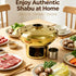 Chinese Charcoal Hot Pot, Stainless Steel Hot Pot, Portable Charcoal Hot Pot For Shabu With Fast Heating And Even Heat Distribution