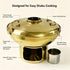 Chinese Charcoal Hot Pot, Stainless Steel Hot Pot, Portable Charcoal Hot Pot For Shabu With Fast Heating And Even Heat Distribution