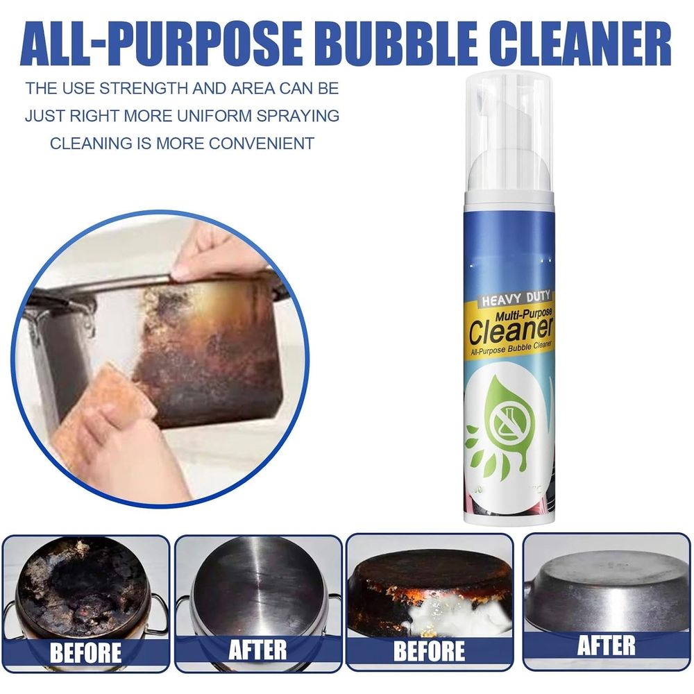 Heavy Duty Multi-Purpose Foam Cleaner，Multipurpose Car Interior Foam Cleaner, Removes Grease, Stains For Cars, Kitchens, Upholstery & More