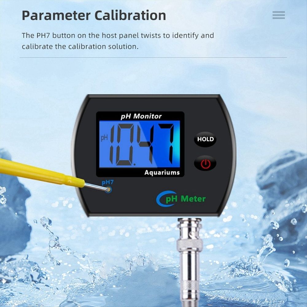 Digital Ph Meter Aquarium Drinking Water Online PH Monitor Professional Accurate Water Quality Tester EU Plug
