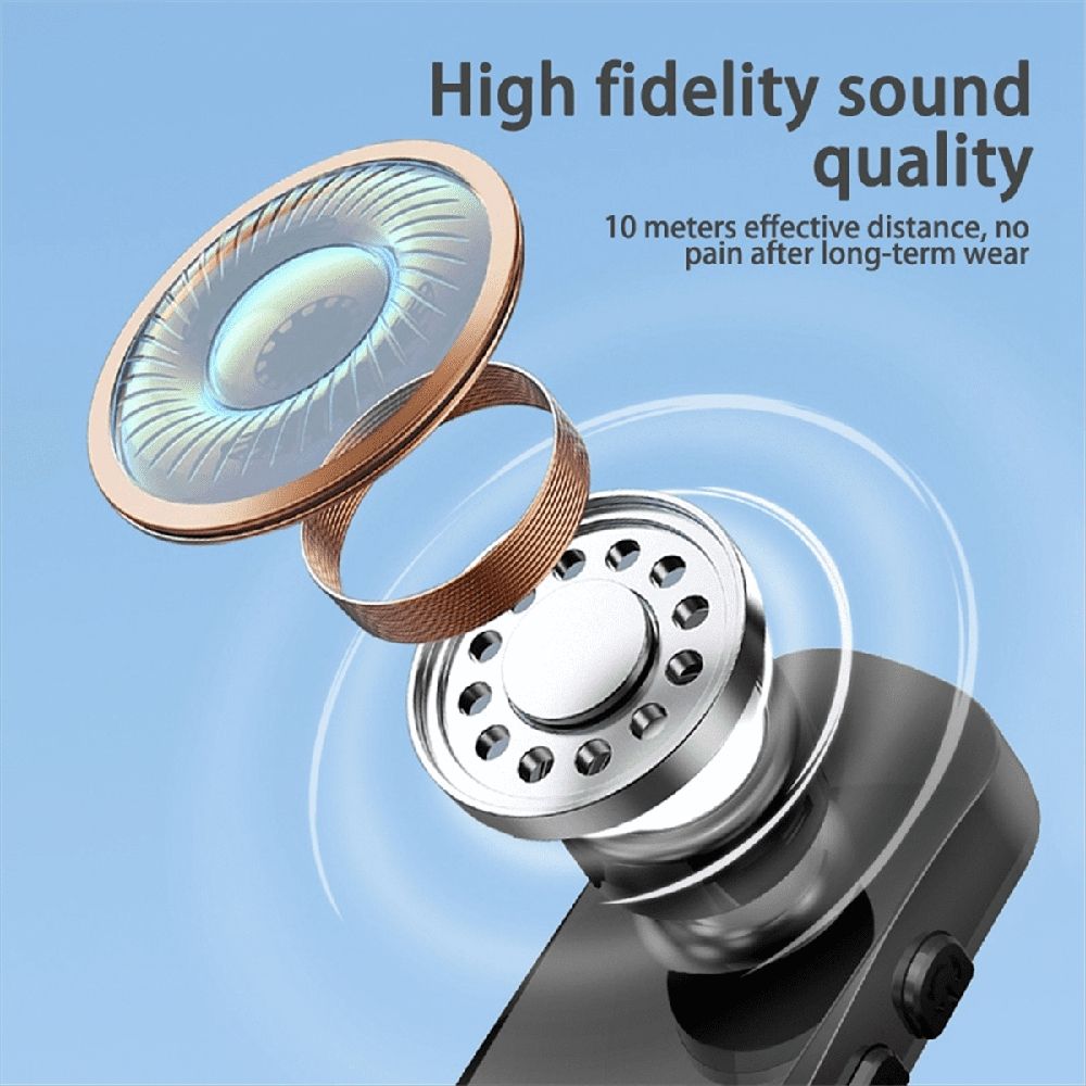 Walkie Talkie Wireless Bluetooth PTT Headset Earpiece Hands-Free K Plug for Microphone Headset -888S K5