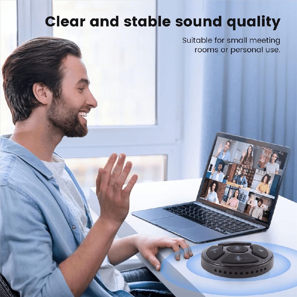 WM25 Desktop USB Conference Microphone Speaker 360° Omnidirectional PC Computer Condenser Mic