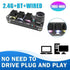 Mechanical Keyboard RGB Mini Gaming Custom Programming Red Switch 3 Keys 1 Knob 2.4G Wireless Bluetooth Knob Keypads