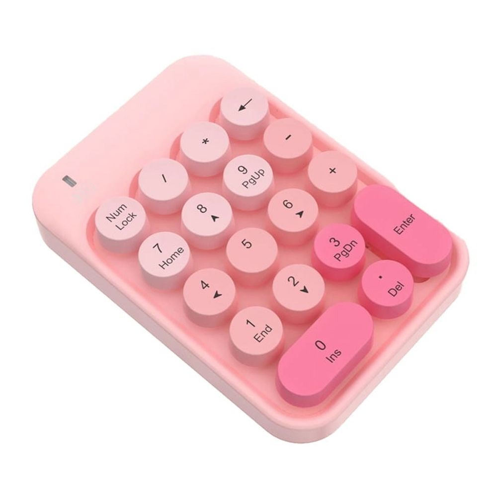 2.4g Wireless Numeric Keypad Cute Mixed Color Financial Special Nine-Key Password Carry It Easily,Pink Mixed Color