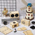 4 Set of Wooden Puzzle DIY Craft Kit Speaker Radio Gramophone Projector Soldering Practice DIY Electronic Kits