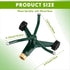Metal Rotary Lawn Sprinkler 3 Arm Heavy Duty 360 Degree Automatic Revolving Whirling Water Sprinkler with Wheeled Base