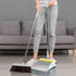 Broom and Dustpan Set, Long Handle Broom and Dustpan Set, Broom with Stand Up Dustpan Combo Set, for Home, Office, Lobby