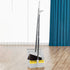 Broom and Dustpan Set, Long Handle Broom and Dustpan Set, Broom with Stand Up Dustpan Combo Set, for Home, Office, Lobby