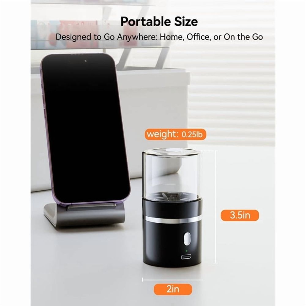 Electric Pill Crusher,Portable Cordless Pill Crusher Fine Powder for Travel,Easily Crush Pills&Vitamins for Elderly,Pets