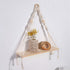 Wall Hanging Shelf - Boho Wood Shelves with Beads, Farmhouse Floating Rustic Plant