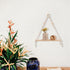 Wall Hanging Shelf - Boho Wood Shelves with Beads, Farmhouse Floating Rustic Plant