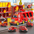 Toddler Car Toys for 1 2 3 4 5 6 Years Old Boys,7 in 1 Fire Car Trucks Playset with Play Mat & Accesoories,Birthday Gifts for Toddlers Kids Boys Girls Age 1-3 3-5