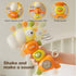 Baby Montessori Sensory Toys for 3-6 6-12 Months,Newborn Infant Rattle Toys,Learning Educational Musical Toys for Boys Girls (Yellow)