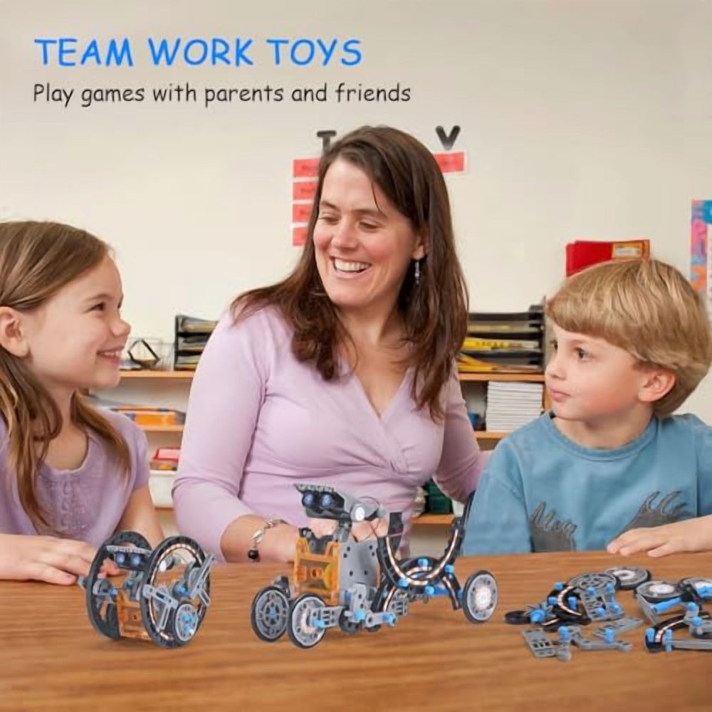 STEM Projects 12-in-1 Creation Solar Robot Kit,Science Experiments Toys Gifts for Kids Ages 8-12,Educational DIY Building Robotics Kit for 8 9 10 11 12 13 14 15 Year Old Boys Girls Teens