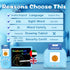Talking English & Arabic Flash Cards - 8" LCD Writing Tablet for Kids 3-12,Bilingual 510 Sight Words,Toddler Pocket Speech,Drawing Sketch Pad,Autism Toys for Boy (Arabic - Blue)