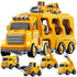 Construction Truck Boy Toys for 3-5 Year Old Toddlers - Toys for 3 4 5 6 7 Years Old Engineering Transport Vehicle Carrier Truck,Kids Excavator Crane Gifts Toys for Boys and Girls Aged 4-6