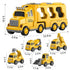 Construction Truck Boy Toys for 3-5 Year Old Toddlers - Toys for 3 4 5 6 7 Years Old Engineering Transport Vehicle Carrier Truck,Kids Excavator Crane Gifts Toys for Boys and Girls Aged 4-6