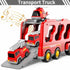 Trucks for Toddlers 2-4 Years 1-3 4-8 4-7 Boys Girls,5 in 1 Construction Carrier Toy Trucks for Kids,Detachable Transport Trailer Toy,1 Year Old Boy Gifts Birthday Toy