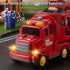 Truck Toys for 3 4 5 6 Years Old Boys,Toddler Car Toys for Toddler Boys Ages 3-5,Fire Toys Car Carrier Vehicle Toy Set,Kids Toys Truck Set for Age 3-9