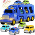 Toddlers City Truck Toys for Kids 3-9 Year Old，5 in 1 Friction Power Vehicle Car for 3 4 5 6 7 Years Old Boys Girls，Carrier Truck Transport Toys for Christmas and Birthday Gifts