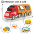 Toddler Toys Car for Boys Girls Age 1-3 3-5,5 in 1 Carrier Transport City Vehicles Toys,Kids Toy Cars for Toddlers 1-3,Christmas Birthday Gift for Toddlers 3+.