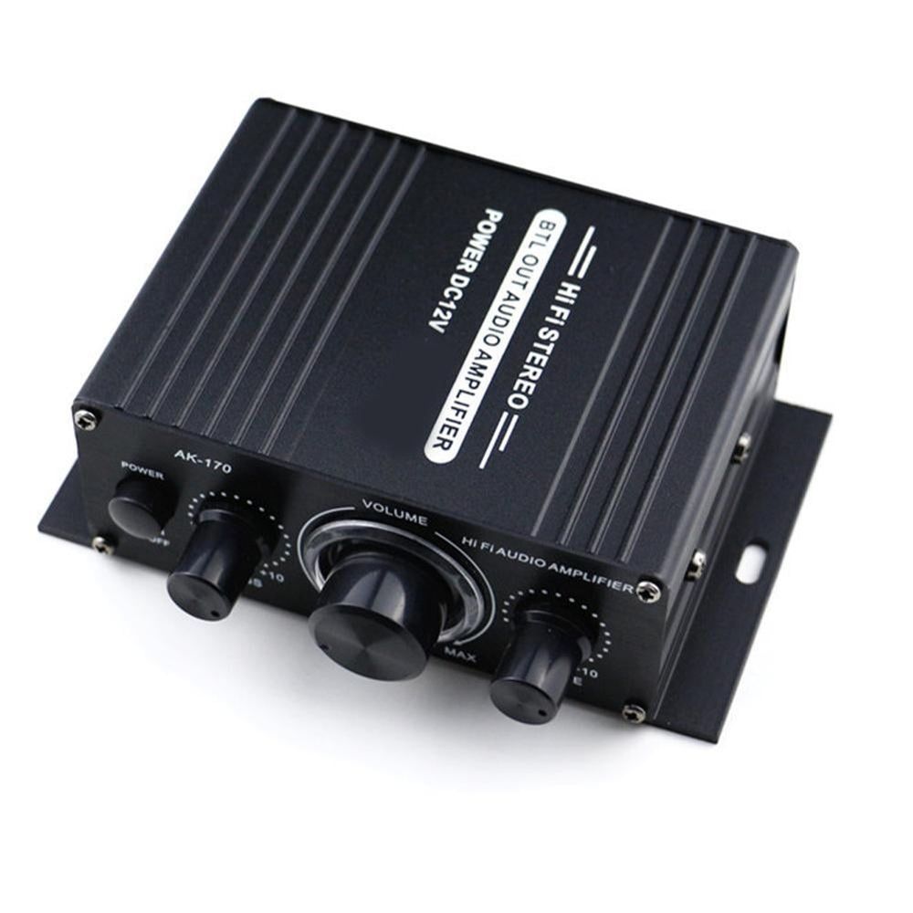 400W Mini HiFi Digital Bluetooth Stereo Audio Amplifier, 20W x 2 RMS, 200W x 2 Max, 2CH