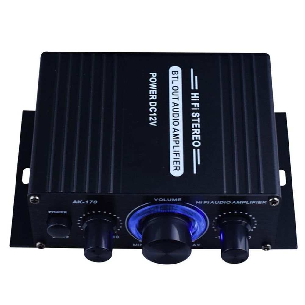 400W Mini HiFi Digital Bluetooth Stereo Audio Amplifier, 20W x 2 RMS, 200W x 2 Max, 2CH