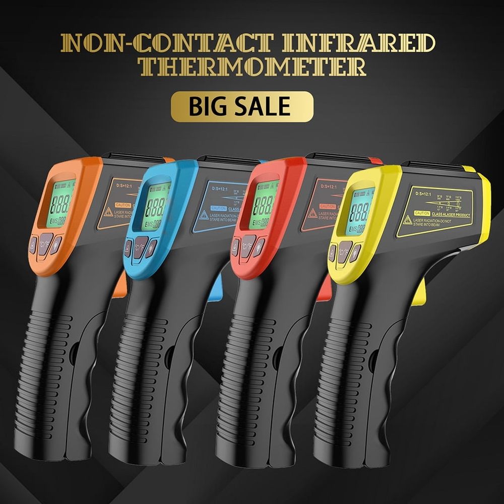 Infrared High Temperature Gun Thermometer Industry Pyrometer 600℃ /1112℉