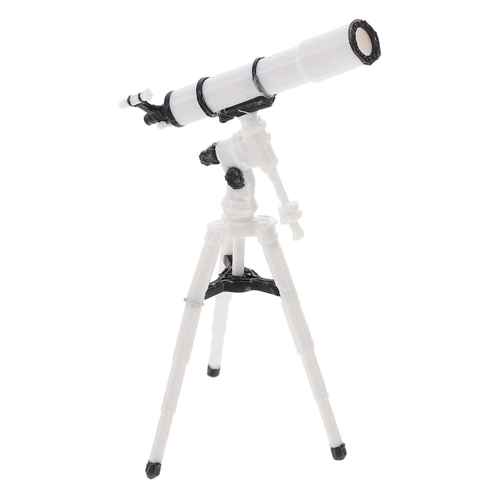 1:12 Scale Miniature Dollhouse Telescope Ornament, Tiny Desktop Decor Accessory, Kids Toy, Home Model Decoration