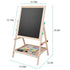 Art Easel for Kids Wooden Toddler Easel Double Sided Standing Chalkboard Dry Erase Board for Kids Toddler Drawing Board with Accessories,Blackboard & Whiteboard for Kids