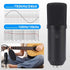 USB Streaming Podcast PC Microphone: Professional Computer Mic 192kHz/24bit Cardioid Condenser Mic Kit with Sound Card Boom Arm Shock Mount Pop Filter