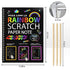 8 Pack Scratch Arts Drawing Notebook Paper for Kids Art Supplies,Large Rainbow Scratch and Sketch Books Set for Kids Party Favors
