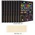 8 Pack Scratch Arts Drawing Notebook Paper for Kids Art Supplies,Large Rainbow Scratch and Sketch Books Set for Kids Party Favors