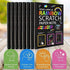 8 Pack Scratch Arts Drawing Notebook Paper for Kids Art Supplies,Large Rainbow Scratch and Sketch Books Set for Kids Party Favors