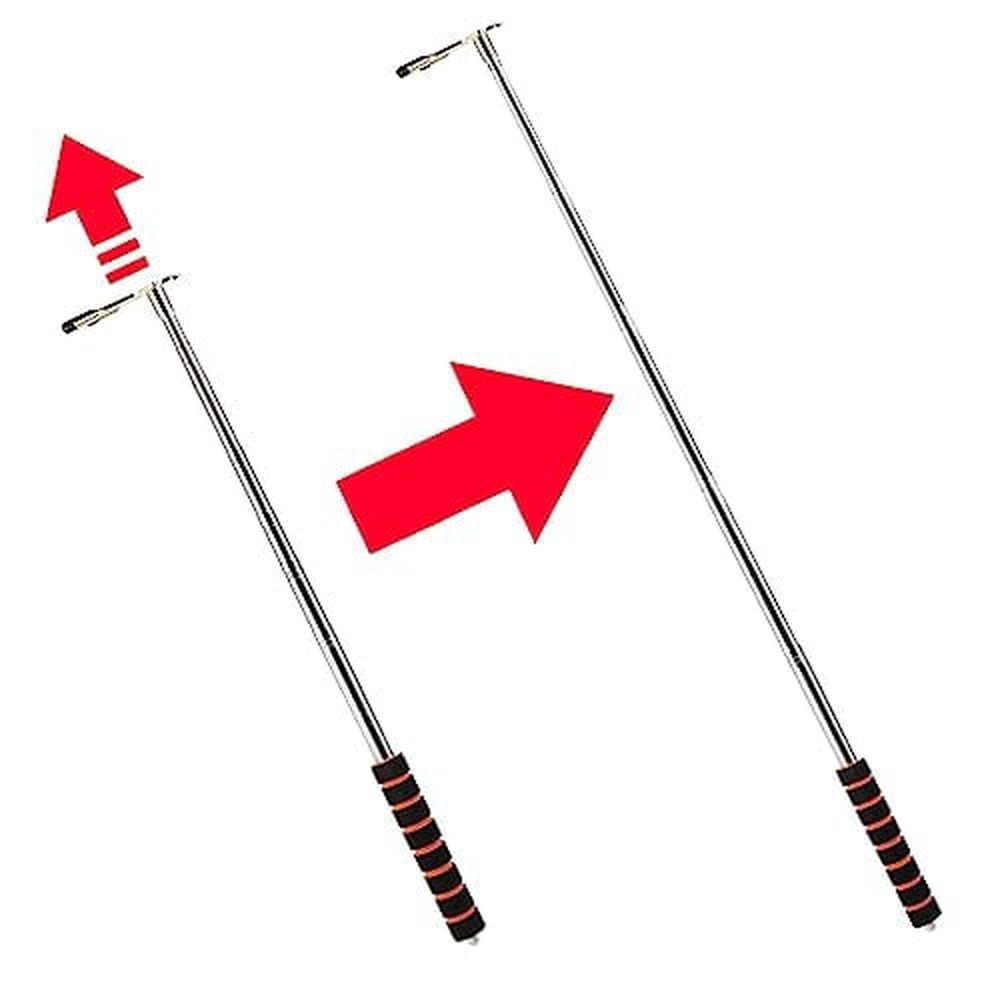 Retractable Billiards Cue Bridge,Snooker Pool Cue Bridge Stick,Billiards Cue Rest with 3 Pieces Removable Brass Bridge Head,Billiards Table Accessories for Pool Table,Game,Competition