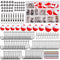 Fishing Bobbers Tackle Kit,205pcs Basic Tackle Box Fishing Accessories Included Fishing Hooks,Bobbers,Fishing Weights,Swivel Snaps,Fishing Equipment Starter Kit for Trout Catfish Panfish