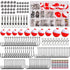 Fishing Bobbers Tackle Kit,205pcs Basic Tackle Box Fishing Accessories Included Fishing Hooks,Bobbers,Fishing Weights,Swivel Snaps,Fishing Equipment Starter Kit for Trout Catfish Panfish