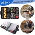 263pcs Fishing Accessories Set with Tackle Box Including Plier Jig Hooks Sinker Weight Swivels Snaps Sinker Slides