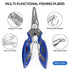 263pcs Fishing Accessories Set with Tackle Box Including Plier Jig Hooks Sinker Weight Swivels Snaps Sinker Slides
