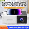 Portable Mini Projector — 720P HD, Built-in Speaker & Auto Focus, Wireless for Outdoor/Indoor Movies & Sports