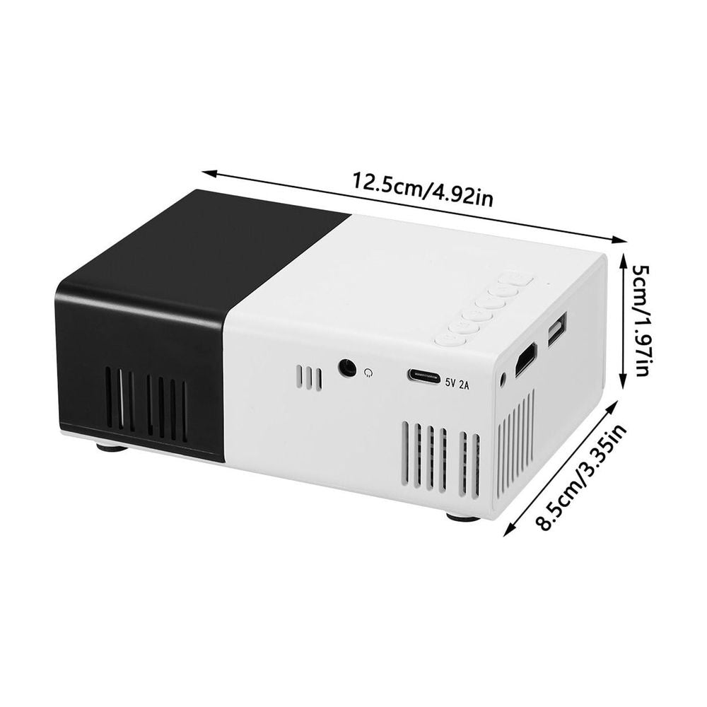 Portable Mini Projector — 720P HD, Built-in Speaker & Auto Focus, Wireless for Outdoor/Indoor Movies & Sports