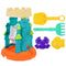 Sand Water Wheel Beach Toy Kids Beach Sandbox Play Set Outdoor Beach Sand Water Sifting Funnel Shovel Tool Kit For Boys Girls Beach Cup Holders Sand Easter Buckets with Handles Double Water Slide