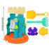Sand Water Wheel Beach Toy Kids Beach Sandbox Play Set Outdoor Beach Sand Water Sifting Funnel Shovel Tool Kit For Boys Girls Beach Cup Holders Sand Easter Buckets with Handles Double Water Slide
