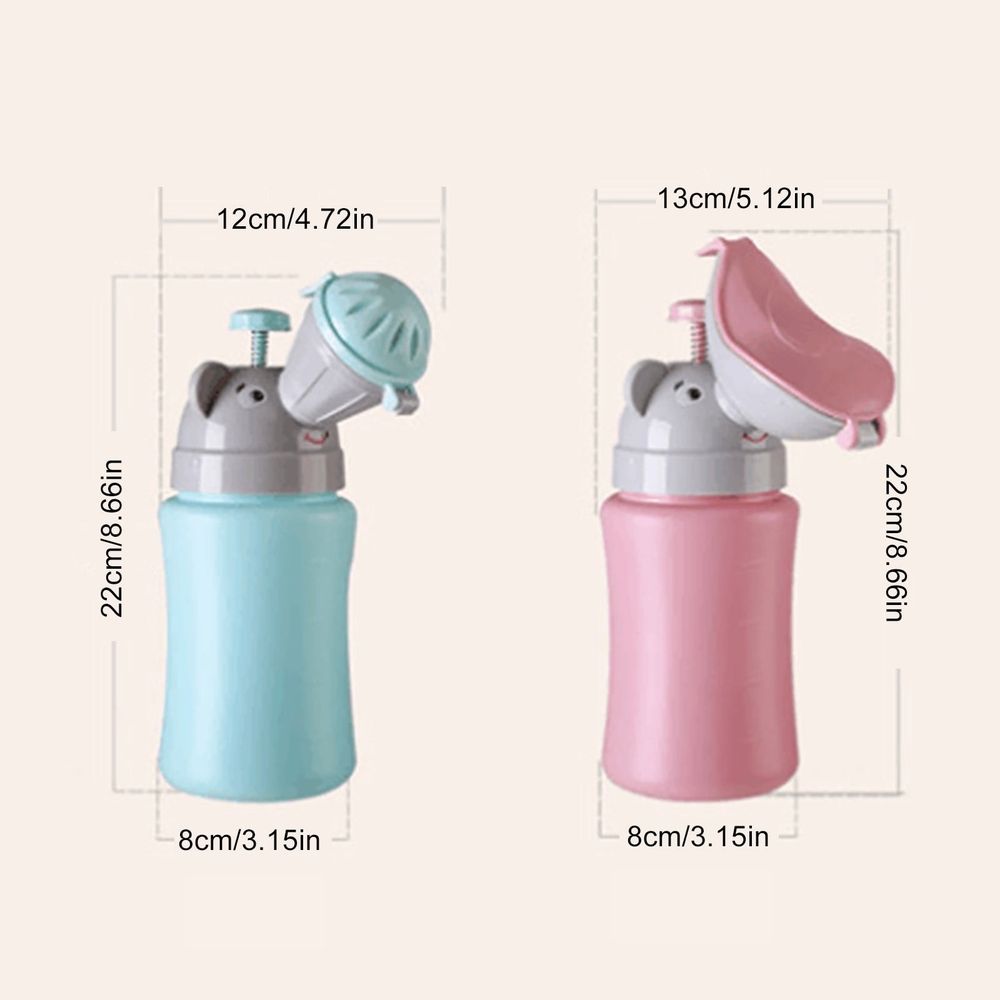 Travel Potty Portable Leakproof Baby Child Potty Urinal Reusable Pee Training Cup Lightweight Potty Toilet Emergency Toilet For Camping Car Travel Boys & Girls (for Girl)