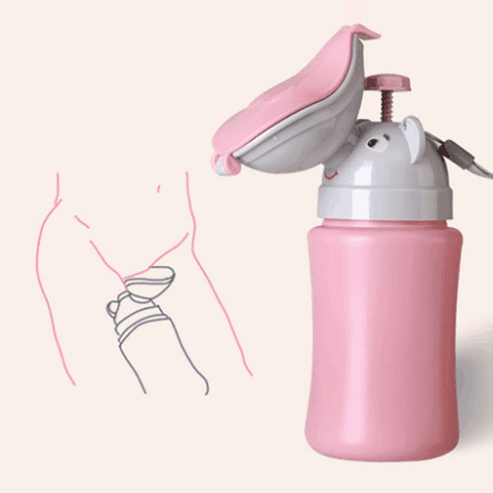 Travel Potty Portable Leakproof Baby Child Potty Urinal Reusable Pee Training Cup Lightweight Potty Toilet Emergency Toilet For Camping Car Travel Boys & Girls (for Girl)