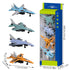 4-Pack Alloy Die-Cast Pull Back Airplane Toy for Kids, Dispenser Prize and Party Favors, Fun Interactive Toys for Boys and Girls
