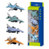 4-Pack Alloy Die-Cast Pull Back Airplane Toy for Kids, Dispenser Prize and Party Favors, Fun Interactive Toys for Boys and Girls