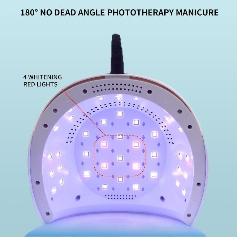 84W UV Nail Lamp, Fast Curing Gel Nail Polish with Timers and LCD Display,Professional LED Nail Dryers Lamp with Auto Sensor