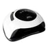 120W LED UV Light Dryer for Nails Gel Polish 57 LEDs 4 Timer Preset, Auto On Fingernail Powercord （white）